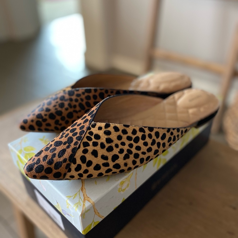 Birdies Swan Flat in Mini Cheetah Print